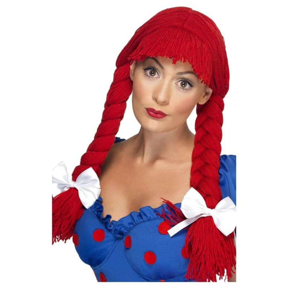Smiffys Womens/Ladies Rag Doll Wig / Red